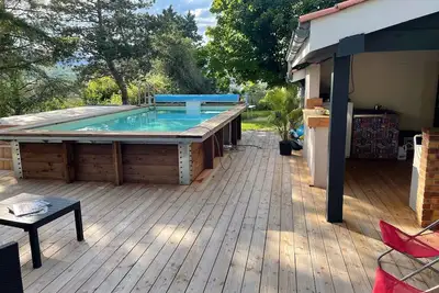 Image de Chambre Avec Accès Indépendant Dans Villa Avec Piscine