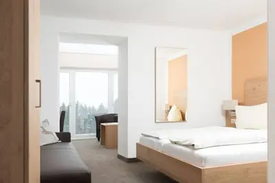 Image de salle Panorama avec véranda - Pension Irlingerhof ***