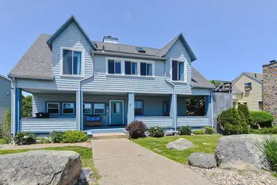 Image de Mer Maison: Good Harbor Beach et le Retour Rive droite �� l'ext��������rieur