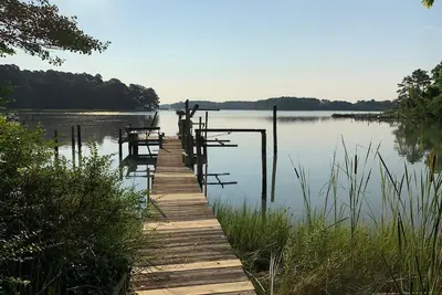 Nassawadox Creek Waterfront Home with Private Pool