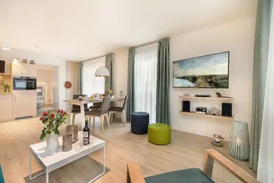 Image de 2-room apartment in the Apartmenthaus am Park with sauna and fireplace