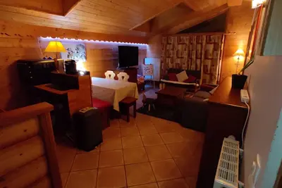 Image de Paradiski, Arcs 1800: Appartement 6/8 personnes ski aux pieds, spa/piscine, 4*