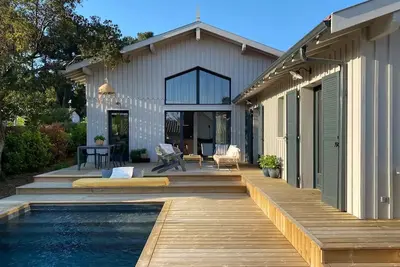 Image de Au Cap Ferret. Adorable Villa vue bassin 200 m de la plage