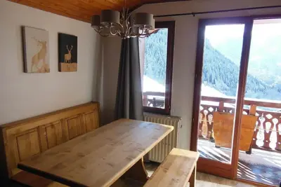 Image de 1er étage, vue montagne, balcon, télévision, casier à ski, 32m², Champagny-en-Vanoise