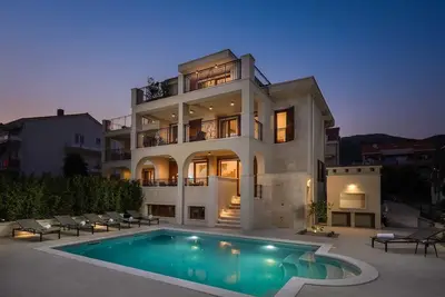Beachfront Villa Armeria with Pool