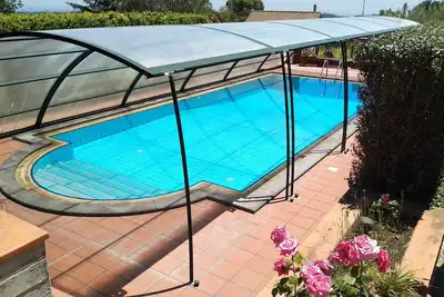House with private pool.