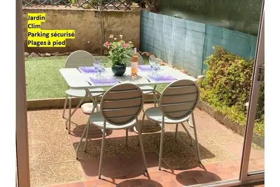 Image de Bandol, Appartement jardin-parking-clim, 4 couchages, 10 min Ă pieds plage