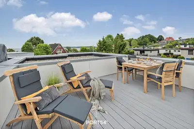 Image de Marsvin - roof terrace, garden furniture, barbecue, shower, washing machine, electric charging station