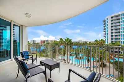 Image de Pool Views I 2 King Beds I Huge Lagoon Pool  🌴Palms Resort 1415 Full 2br