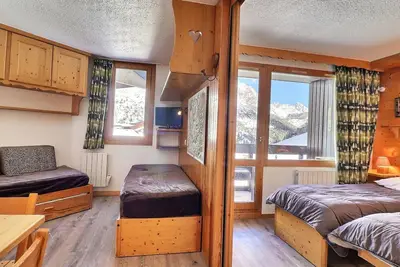 Image de Studio divisible skis aux pieds, proche commerces, Wi-Fi, 4 pers