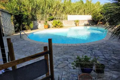 Image de Location avec piscine, à proximité des plages, au pied du maquis.