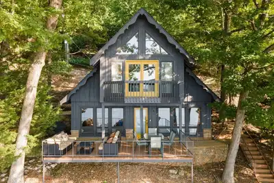 Classic Lake of the Ozarks A-Frame with Gorgeous Main Channel View