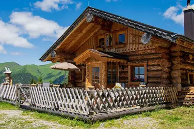 Gasteinerhütte in the stone pine forest Bad Gastein Salzburg