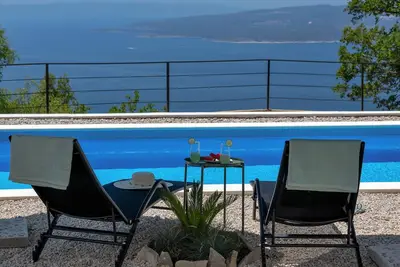 Image de Villa moderne, piscine chauffée, vue mer, terrasse, endroit calme, Wifi, barbecue,