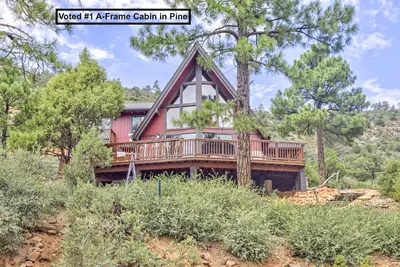 Image de Hilltop Aframe Cabin with Loft & Views, Views!