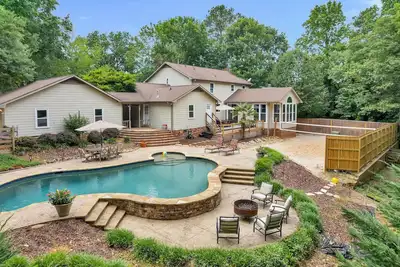 Backyard Beach with Pool