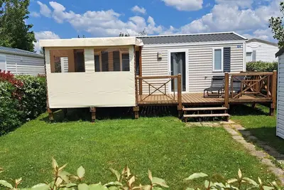 Beau mobil home dans Domaine Résidentiel 4 étoiles aux Sables D'Olonne
