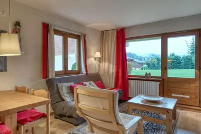 Image de Appartement cosy 2 pièces, terrasse, parking, à 5 min des pistes - Megeve Jaillet
