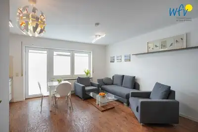 Image de Cozy vacation apartment with separate bedroom and balcony on Borkum!