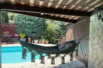 Image de Villa Privée avec piscine calme contre sentier pédestre via lac de St Cassien