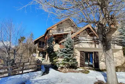 Image de Serre-Che1400, 105m2 en Chalet, 380m des pistes, Grand Séjour, 3 Ch, 10p, Jardin