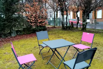 Image de bel appartement rez de jardin classé 3 clés clévacances avec jardin clos