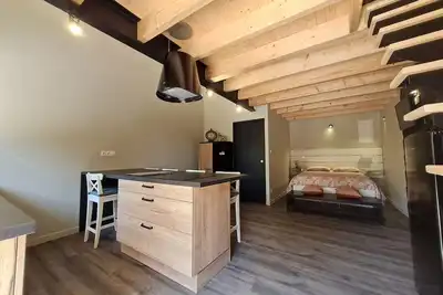 Image de Studio cosy avec mezzanine, cour privative et espace vert Ă Rochetrejoux