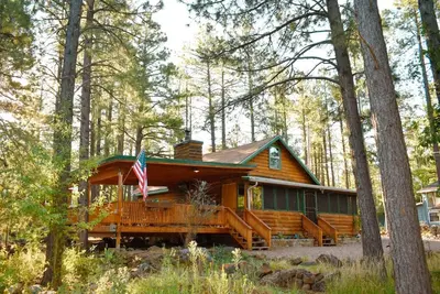 Image de Pinetop Cabin w/huge porch & hot tub