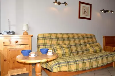 Image de 2ème étage, vue montagne, parking, télévision, 35m², Le Grand Bornand