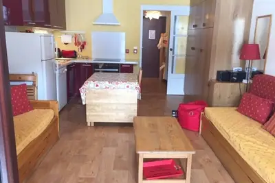 Image de Studio 4 pers au pied des pistes avec balcon, animaux admis
