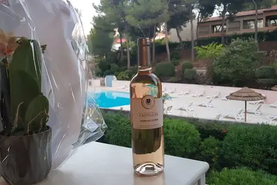 Image de T2 climatisé, piscine dans résidence vallon du Roy sanary (limitrophe Bandol)