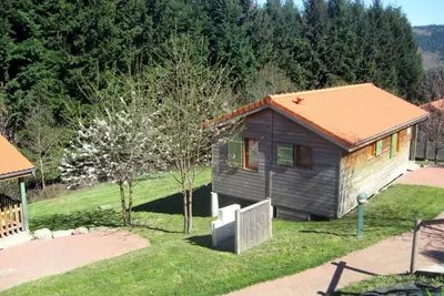Image de Chalet confortable avec terrasse privée, proche nature, sports et loisirs, animaux acceptés.