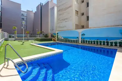 Image de Bel appartement \"Capgrcgea822\" près de la plage avec piscine, climatisation et balcon