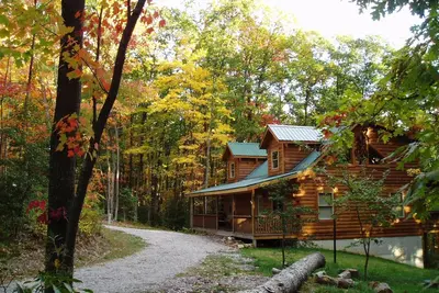 Image de Pillow Rock Deluxe Luxury Log cabin in the New River Gorge area