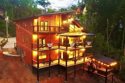 Image de ✨ Sunset:Beautiful New Modern cabin in the Best Location 🏅