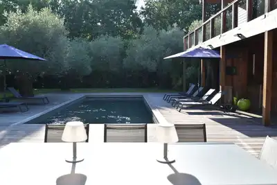Image de Villa d'architecte avec piscine sur le Golf de Biscarrosse