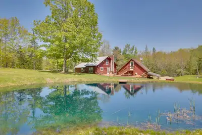 Image de Unique Maine Log Cabin w\/ Trout Ponds & Sauna!