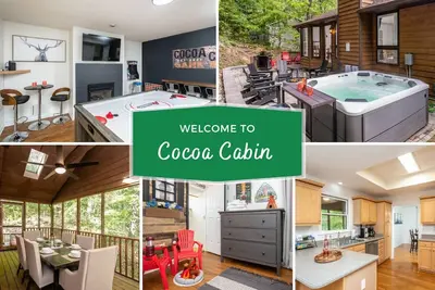 Image de Cocoa Cabin- Charming Getaway at Massanutten, New Hot Tub and Fire Pit!