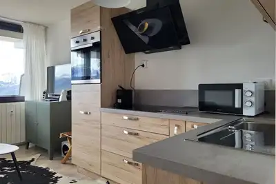 Image de Studio rénové proche pistes et commerces, balcon vue vallée, idéal pour 4 pers. à Pra-Loup