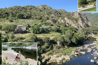 Image de Gîtes natures sur Dolce Via dans une Oliveraie en Ardèche (voie vélo verte)