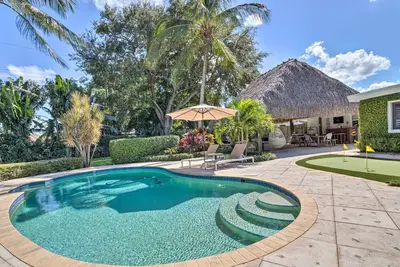 Image de Poolside Paradise w/ Tropical Hut in Palm Beach