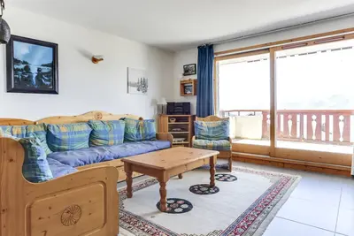 Image de Duplex de charme 4 pièces, 8 pers, proche pistes, Vallandry, calme, parking, balcon Ouest