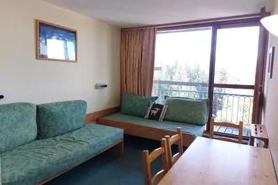 Image de Studio 4 pers skis aux pieds, balcon, animaux admis - Arc 1800