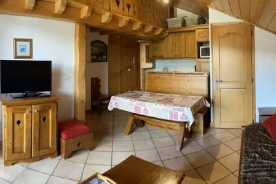 Image de Appartement spacieux aux Saisies avec piscine et parking pour 6 personnes