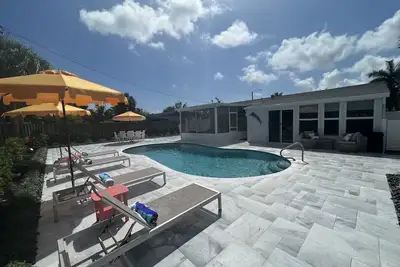 Image de Oasis-like back yard with heated pool-Monthly Promo- #ResortStyleLiving 🌴🏖
