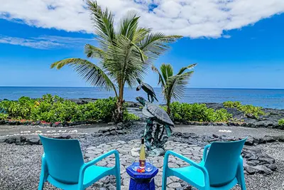 Image de Absolute Oceanfront on Ancient Lava Cliffs! Whales, dolphins, turtles!