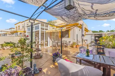 Image de Maison de vacances \"Seaside House\" à El Mojon avec terrasse, climatisation et Wi-Fi. Animaux admis.