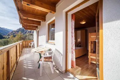 Image de Appartement \"Egarthof Arnika\" avec vue sur les montagnes, Wi-Fi, balcon et jardin