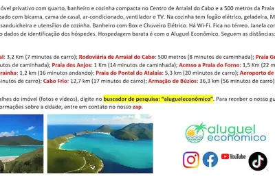 Arraial do Cabo - Suite 101 - Brisas do Farol - Economical Rent