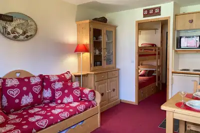 Image de Confortable Studio Cabine Montagne, Balcon Nord, Skis aux Pieds, Proche Centre Morzine